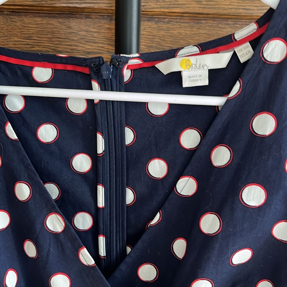 Boden Polka Dot Dress Size 6 - Picture 2 of 7